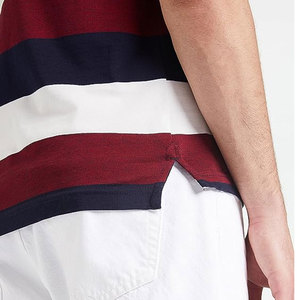 Polo imprimé uni respirant pour homme, personnalisable avec logo et impression, 100 % coton, manches courtes, prix de gros - Product Image 6