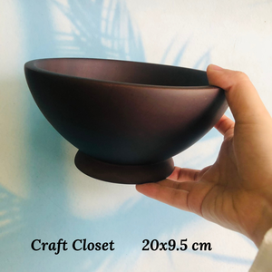 Ensaladera de madera al por mayor barata, cuenco para servir ensalada de frutas marrón oscuro, juego de vajilla, Material ecológico de VITRAPRO - Product Image 4