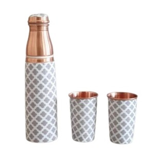 Artículo Más Vendido en 2025, Botella de Cobre Grabada Antigua de 1 Litro, Artesanía Exquisita con Diseño Atemporal, Termo de Cobre Texturizado - Product Image 6