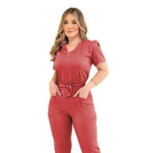 Combinaison d'allaitement médicale unisexe pour adultes Ensemble haut en tissu tissé et pantalon long pour femmes - Product Image 1