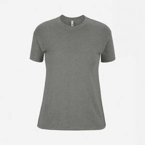 NEXT Level APPAREL เสื้อยืดแขนสั้นสำหรับผู้หญิง, เสื้อยืดระบายอากาศ CVC สีเฮเทอร์สีเทาเข้ม - Product Image 3