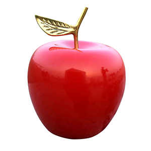 Pomme décorative de dessus de table en aluminium en métal de nouvelle arrivée dans la couleur rouge pour la pomme artificielle décorative de salon - Product Image 2