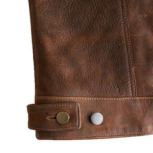 Chaleco de Cuero Casual Personalizable para Hombre, Impermeable, Cortavientos y Transpirable, para Motocicleta, Servicio OEM, Mejor Oferta - Product Image 6