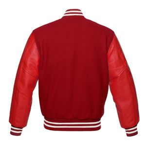 Blouson bombardier en polaire de style universitaire de baseball universitaire au design original équipe sportive OEM logo personnalisé veste Streetwear décontractée pour hommes - Product Image 2