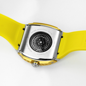 Montre mécanique automatique de luxe 82S0 avec boîtier en acier inoxydable, bracelet en silicone, cadran squelette - Product Image 2