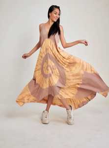 Recién llegado, vestido veraniego bohemio para mujer, Vestido de playa Maxi suelto de rayón 100% con cintura Natural hasta el suelo - Product Image 5