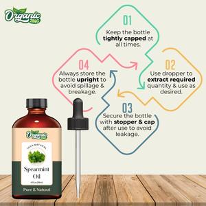 Huile de menthe verte bio Zing 100% Pure et naturelle Prix le plus bas Emballage personnalisé disponible - Product Image 5