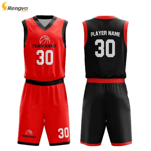 Camiseta de baloncesto de secado rápido personalizada para hombre 2025, camiseta de equipo transpirable, conjuntos de uniformes reversibles para adultos, ropa de baloncesto de talla grande - Product Image 5