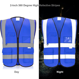 Chaleco de trabajo de verano Reversible de alta calidad Logotipo de punto de poliéster transpirable Lona de alta visibilidad Seguridad reflectante Nuevo estilo - Product Image 3
