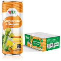 Boisson au jus de calamansi à base de canne à sucre 250 ml (8,4 fl oz) Fabriqué au Vietnam |   Prix de gros sans sucre, échantillon gratuit, marque privée