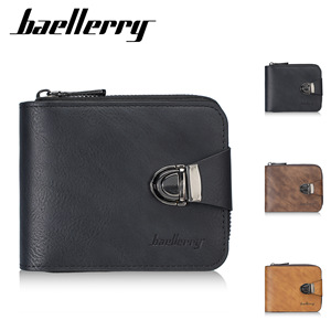 Nueva Cartera Corta para Hombre Baellerry <span class=keywords><strong>con</strong></span> un Toque de Alta Gama, Monedero Retro <span class=keywords><strong>con</strong></span> Cremallera, Cartera Pequeña <span class=keywords><strong>con</strong></span> Múltiples Ranuras - Product Image 5