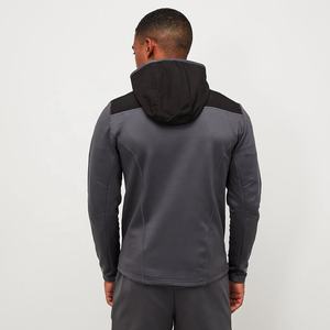 เสื้อฮู้ดขนแกะมีซิปสำหรับผู้ชายและผู้หญิง,เสื้อฮู้ดแบบสตรีทสำหรับผู้ชายทรงหลวมผ้าโพลีเอสเตอร์100% ใส่โลโก้ได้ตามต้องการ - Product Image 2