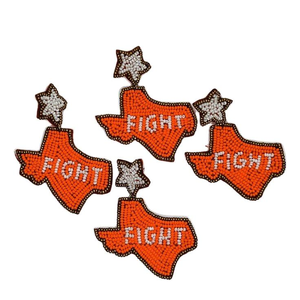 Elegante pendiente de cactus Rosa bordado con cuentas hecho a mano con diseño de cuentas de semillas de lujo y estilo moderno de la India - Product Image 4