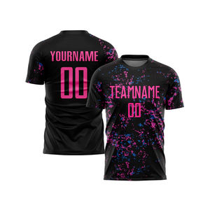 เสื้อฟุตบอลแขนสั้นของผู้ชายเสื้อฟุตบอลออกแบบโลโก้ได้ตามต้องการ - Product Image 6