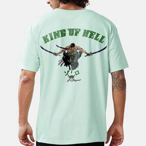 Camiseta de gran tamaño 280GSM 100% algodón, camiseta de peso pesado con logotipo personalizado, camiseta de peso de Tela con estampado de espuma - Product Image 3