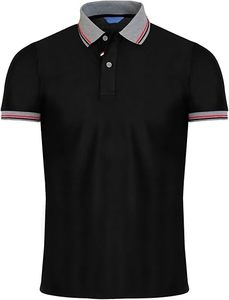Polo de hombre de algodón de alta calidad más vendido, mangas cortas con cuello de manga para negocios, ropa informal y vacaciones. - Product Image 4
