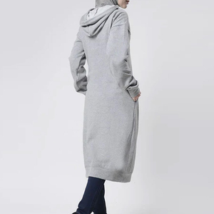 เสื้อคลุมอาบายะแบบสวมหัวผ้าเจอร์ซีย์เรียบง่ายสำหรับละหมาด ขายส่ง เสื้อผ้าอิสลามแบบดั้งเดิม ระบายอากาศได้ดี เสื้อฮู้ดระบายอากาศสำหรับผู้หญิง - Product Image 4