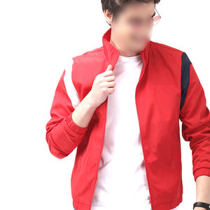 In Red Color Own Logo <b>Men</b> Good Quality Customized Made Newest Style Fashionable Windproof Bomber <b>Jacket</b> - Product Image 1