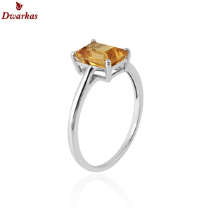 Anillo de piedras preciosas naturales de citrino natural de Plata de Ley 925 al por mayor del fabricante stock listo - Product Image 2