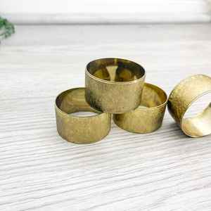 Rond de serviette en rotin élégant Décor de table en osier pour manger - Product Image 6