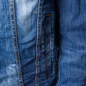 Chaqueta vaquera desgastada para hombre, ropa de manga larga, azul sucio, personalizada - Product Image 5