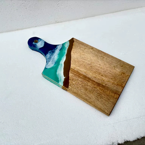 Planche à découper en résine époxy et en bois de qualité supérieure de conception créative planche à fromage de forme et de table personnalisées - Product Image 4