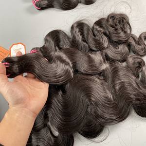 Loose Deep Wavy Super Double draw Raw Body Wavy Hair non traité cheveux crus vietnamien prix de gros - Product Image 4