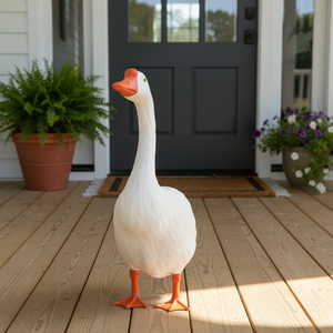 Statue de canard amusante pour la décoration extérieure de la maison, de la ferme, de la cour, du jardin, du patio, du porche, des cadeaux de pendaison de crémaillère, des cadeaux d'anniversaire pour femmes - Product Image 2