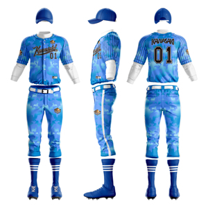 Kits de vêtements de sport de conception personnalisée de haute qualité Maillot et pantalon confortables Boutons de sublimation complets Uniforme de baseball grande taille - Product Image 2