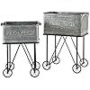 Maceta tradicional redonda duradera gris Metal decoración del hogar - Product Image 5