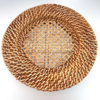 Sets de table en rotin faits à la main, imperméables, écologiques, résistants à la chaleur, personnalisables, légers, durables, vente en gros, carton, supermarché
