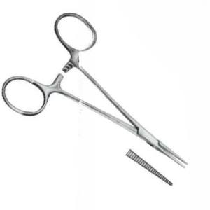 Produit de vente chaud personnalisé Halstead pince hémostatique délicate droite 9.5cm Instruments chirurgicaux en acier inoxydable - Product Image 4