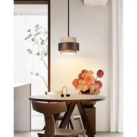 Lustre naturel nordique tacheté Design lignes simples modernes pour salon cuisine îlot salle de lecture E26 Base milieu