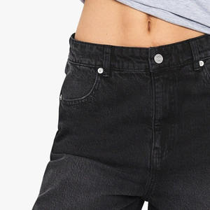 Look élégant délavé respirant long lavé Baggy femmes Jorts / Trendy femmes Denim Shorts décontracté Look noir Shorts pour l'été - Product Image 5