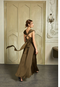 Robe de cocktail maxi, naturelle, antistatique, silhouette droite sexy, fête de fête, anniversaire, célébration, élégante, robe moulante pour femmes - Product Image 6