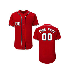 Camiseta de béisbol unisex de alta calidad personalizada con estilo de manga corta, camiseta con botones de impresión totalmente personalizada, camisetas de béisbol - Product Image 1