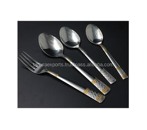 Juego de cubiertos de acero inoxidable personalizado Cubiertos de metal fabulosos para ocasiones de boda Utensilios de cocina Vajilla para exportación - Product Image 6