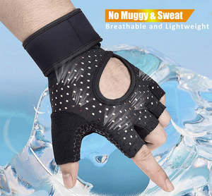 Gants d'haltérophilie de fitness professionnels d'usine OEM Gants de fitness avec logo personnalisé pour les activités de sport et de gymnastique - Product Image 4