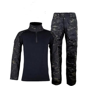 Men's Long Sleeve <b>Camouflage</b> Tactical Uniform Plus Size Breathable Lightweight Training Clothing for Winter Comfortable Set - Product Image 3