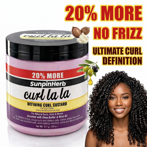 Gel Coiffant Professionnel Bio aux Herbes pour Cheveux Bouclés, Crème Hydratante Anti-Frisottis pour Femmes Noires, Sans Résidus Blancs, Tenue Moyenne - Product Image 2