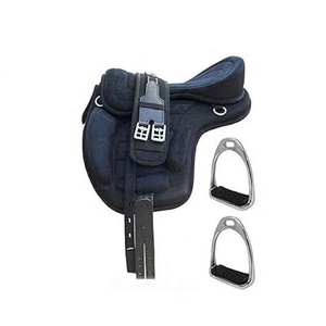 Selle de dressage anglaise en cuir indien, couleur personnalisée, logo, équipement - Product Image 1