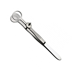 Fórceps de chalazión quirúrgico de superficie no reflectante alemana, fórceps de chalazión Lambert de Oftalmología Premium, acero inoxidable de 4 pulgadas - Product Image 1