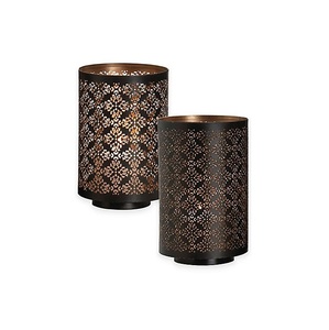 Forme ronde personnalisé argent en acier inoxydable photophore bougeoir décoratif fait à la main en gros métal simple photophore - Product Image 4