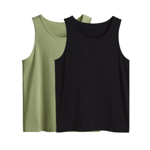 เสื้อกล้ามผู้ชายผ้าคอตตอนผ้าคอตตอนสำหรับใส่วิ่งเสื้อสำหรับผู้ชายทรงหลวมพอดีตัว - Product Image 1