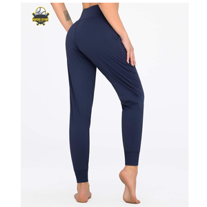 Pantalones ajustados de alta calidad para mujer, Yoga elásticos para pantalones deportivos, pantalones de ajuste Regular para exteriores, pantalones de chándal para correr, servicio OEM - Product Image 4