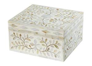 PInk and white bone made jewelry <b>storage</b> gift home <b>decor</b> <b>box</b> new article latest american australian design - Product Image 4