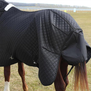 Penutup leher dapat dilepas Kombo musim dingin kuda selimut musim panas katun kustom selimut tahan air musim panas - Product Image 3