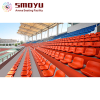Bancs de tribune en aluminium, moulés par soufflage en HDPE, résistants aux UV, résistants aux chocs 2000N, couleur personnalisée, OEM