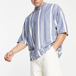 T-shirt oversize minimaliste pour homme, au design épuré et au style décontracté tendance, fabriqué au Pakistan. - Product Image 3