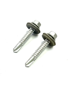 Tornillo de Taiwán Tornillos bimetálicos para techos-Punto de perforación HWH #3 con arandelas Unidas Hecho en Taiwán Punto de perforación automática - Product Image 4